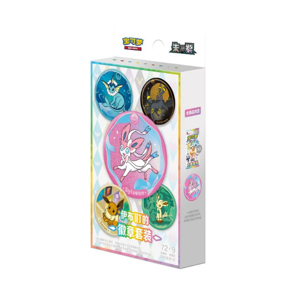 Pokemon Terastal Grand Crystal Gathering Simplified Chinese Badge Set Blind Box