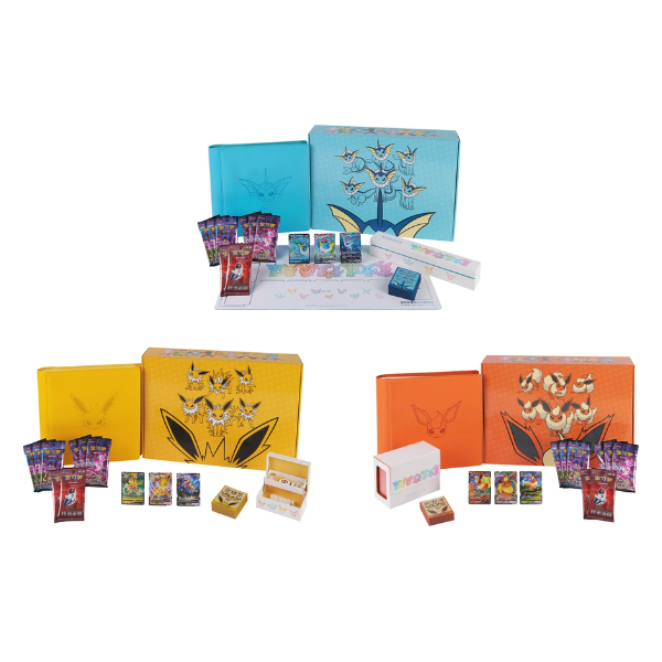 Pokemon Flareon,Jolteon,Vaporeon Simplified Chinese Gift Boxes