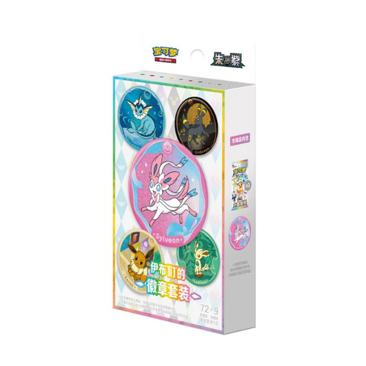 Pokemon Terastal Grand Crystal Gathering Simplified Chinese Badge Set Blind Box
